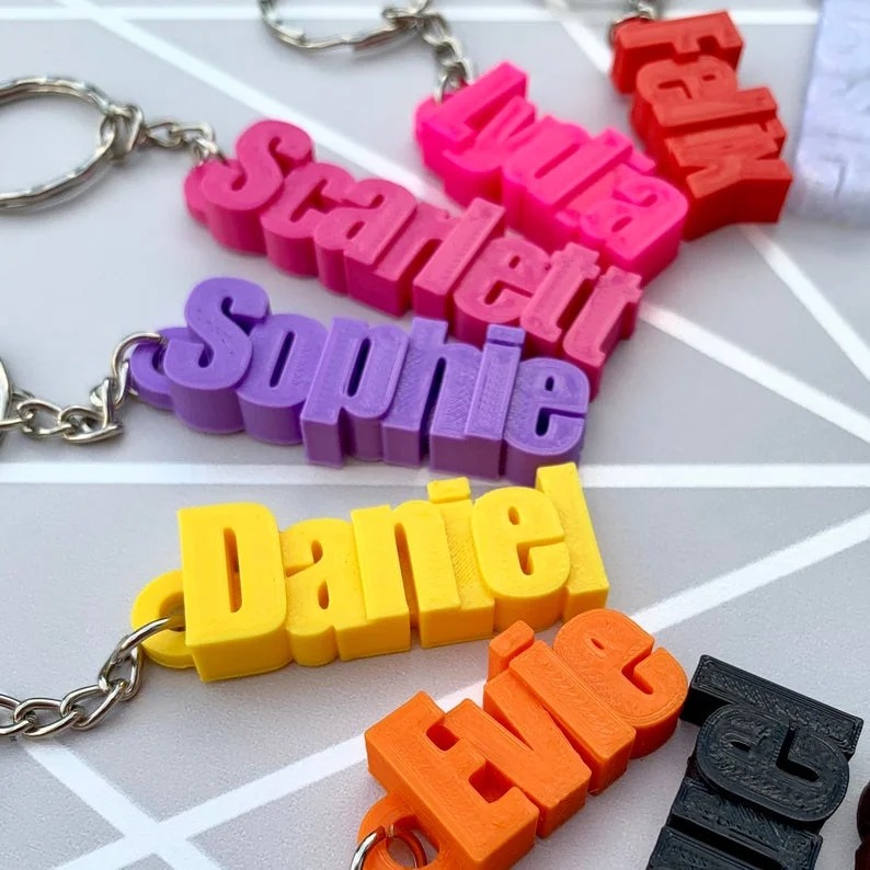 Personalized Name Tag Keychain Backpack Tag Gifts for Kids