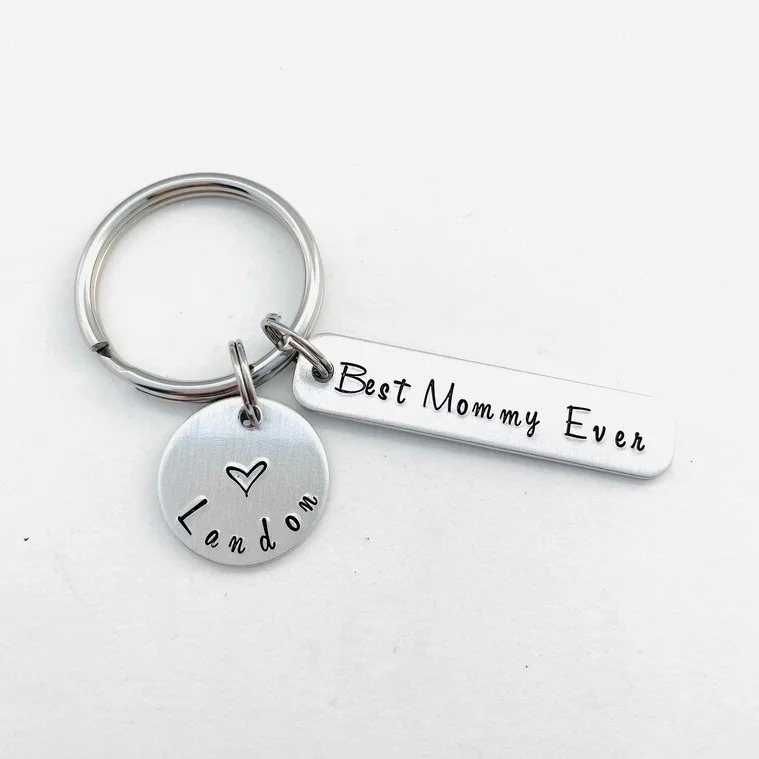 Best Mommy Ever Keychain Personalized 1 Name Mother’s Day Gift