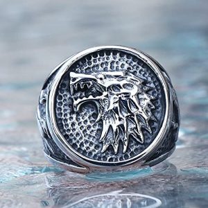 House Stark Winterfell Animal Ring Size 7-13