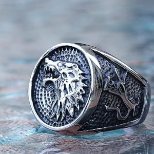 House Stark Winterfell Animal Ring Size 7-13