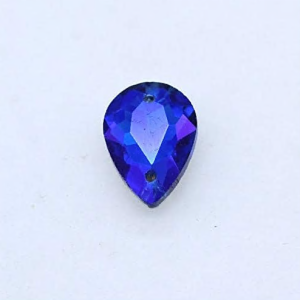 Xuccus 15p 18x25mm Color Teardrop Crystal Sew On Rhinestones Pointback Glass Droplet Sewing Gemstone Jewelry Making Beads Wedding Dress – (Color: Sapphire ab, Size: 18x25mm 15pcs)