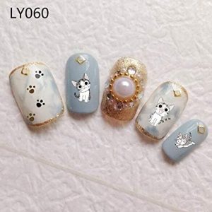 1 Sheet Animal Cat 3D Nail Sticker Art Transfer Stickers Manicure Nail Design Cat Girl Decals Stickers