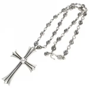 Chrome Hearts 20in 1 Crsbl Chn Ch Crs Lg Cross Ball Chain Large