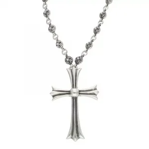 Chrome Hearts 20in 1 Crsbl Chn Ch Crs Lg Cross Ball Chain Large